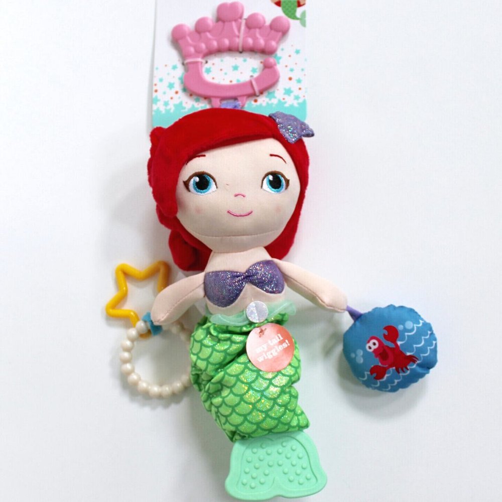 Disney Princess Ariel Little Mermaid Plush Activity Toy 12.5"